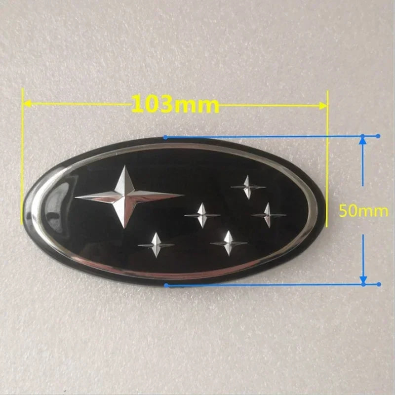 10.3X5CM Car Front Rear Logo Badge Emblem Sticker Decals for Subaru WRX Forester Outback Crosstrek Legacy Impreza Levorg 2025