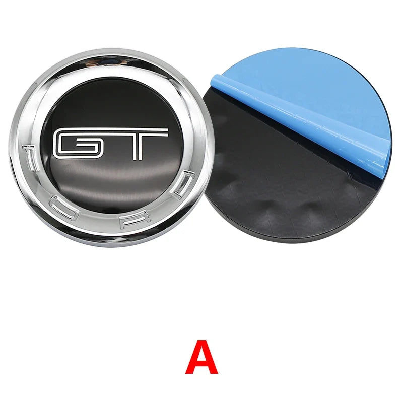 150mm Car Rear Trunk Emblem For Ford Mustang Tire Style ABS Badge 5.0 Roush Shelby GT500 Cobra Laguna Auto Tuning Accessories