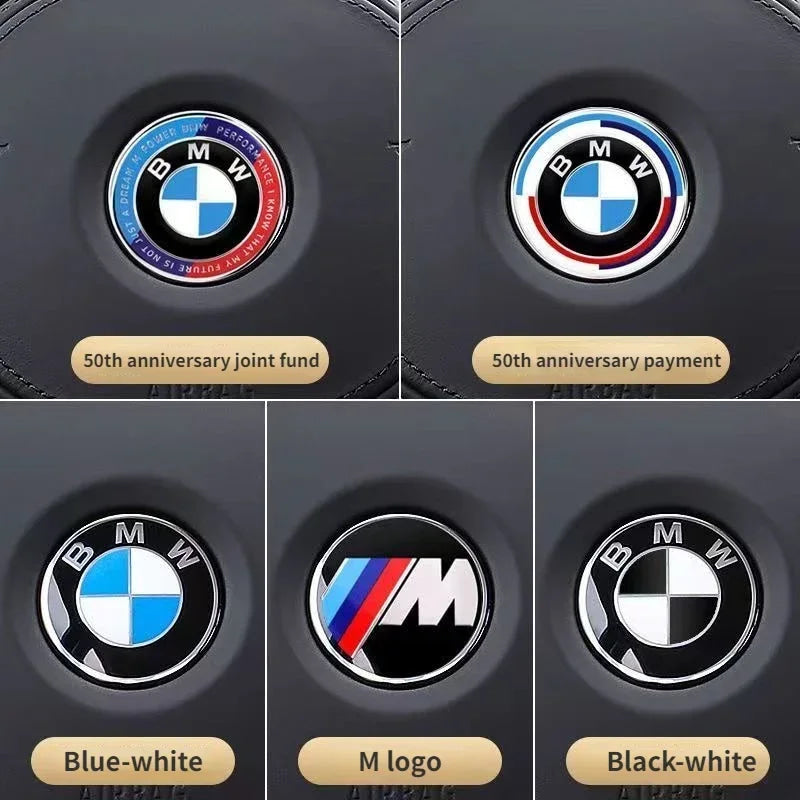 Interior Mouldings 45 mm For BMW Car Steering Wheel Badge Sticker Decoration Accessories For BMW 325i 320Li 325Li 330Li F30 F10