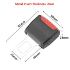 Car Seatbelt Extender Auto Seat Belt Extender Vehicle Thickened Insert Plug Buckle Extension Accessories