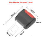 Car Seatbelt Extender Auto Seat Belt Extender Vehicle Thickened Insert Plug Buckle Extension Accessories
