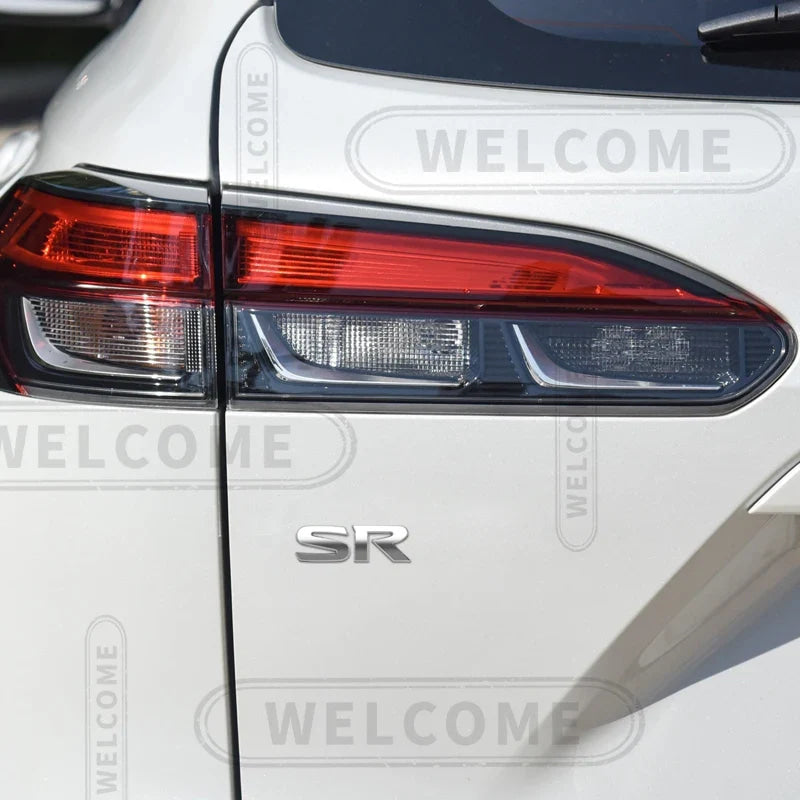 3D Metal SR Logo Car Letter Emblem Badge Sticker Trunk Decals For Nissan Altima Kicks Sentra Maxima X-Trail Styling Accessories