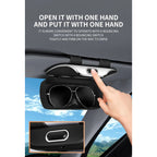Car Eyewear Case Box Sunglasses Holder Sun Visor Storage Protective Frame Box Glasses Clip For Toyota GR Sport Rav4 Yaris Camry