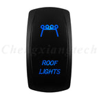 12V 20A Blue Led Car Boat Laser Rocker Switch ON OFF, (ON) OFF, ON OFF ON, (ON) OFF ON, (ON) OFF (ON) Waterproof