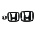 3Pcs Car Front Grille Rear Trunk Badge Steering Wheel Logo Sticker for Honda Accord Civic City XR-V CR-V Inspire Crider Envix