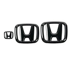 3Pcs Car Front Grille Rear Trunk Badge Steering Wheel Logo Sticker for Honda Accord Civic City XR-V CR-V Inspire Crider Envix