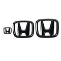 3Pcs Car Front Grille Rear Trunk Badge Steering Wheel Logo Sticker for Honda Accord Civic City XR-V CR-V Inspire Crider Envix