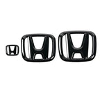 3Pcs Car Front Grille Rear Trunk Badge Steering Wheel Logo Sticker for Honda Accord Civic City XR-V CR-V Inspire Crider Envix