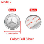1Pc 52mm 57mm Car Steering Wheel Center Emblem Stickers For Mercedes Benz AMG W203 W206 W205 W211 W212 W210 W201 Badge Accessory