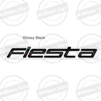 Metal 3D For Ford Fiesta Edge Badge Letter Logo Car Rear Trunk Body Sticker Emblem Glossy Black Accessories