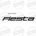 Metal 3D For Ford Fiesta Edge Badge Letter Logo Car Rear Trunk Body Sticker Emblem Glossy Black Accessories