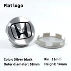 4Pcs 58mm Anti Dust Car Wheel Hub Center Caps for Honda Civic CRV Accord Fit Jazz HRV Vezel City Odyssey Stepwg Rim Badge Covers