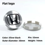 4Pcs 58mm Anti Dust Car Wheel Hub Center Caps for Honda Civic CRV Accord Fit Jazz HRV Vezel City Odyssey Stepwg Rim Badge Covers