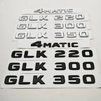 3D ABS Car Logo 4 Matic GLK220 GLK300 GLK350 Emblem Letters Sticker Rear Trunk Badge for GLK W204 X204 GLK220 GLK300 GLK350