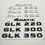 3D ABS Car Logo 4 Matic GLK220 GLK300 GLK350 Emblem Letters Sticker Rear Trunk Badge for GLK W204 X204 GLK220 GLK300 GLK350