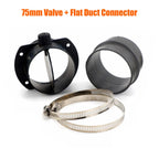 60mm 75mm Valve Flap Adjustable Air Diesel Heater Vent Ducting Branch Splitter Exhaust Pipe Outlet Joiner Connector For Car