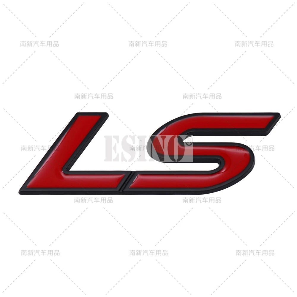 Car Styling 3D LS Car Metal Alloy Rear Trunk Fender Adhesive Badge Body Tailgate Displaceme Emblem For Cadillac CTS Escalade