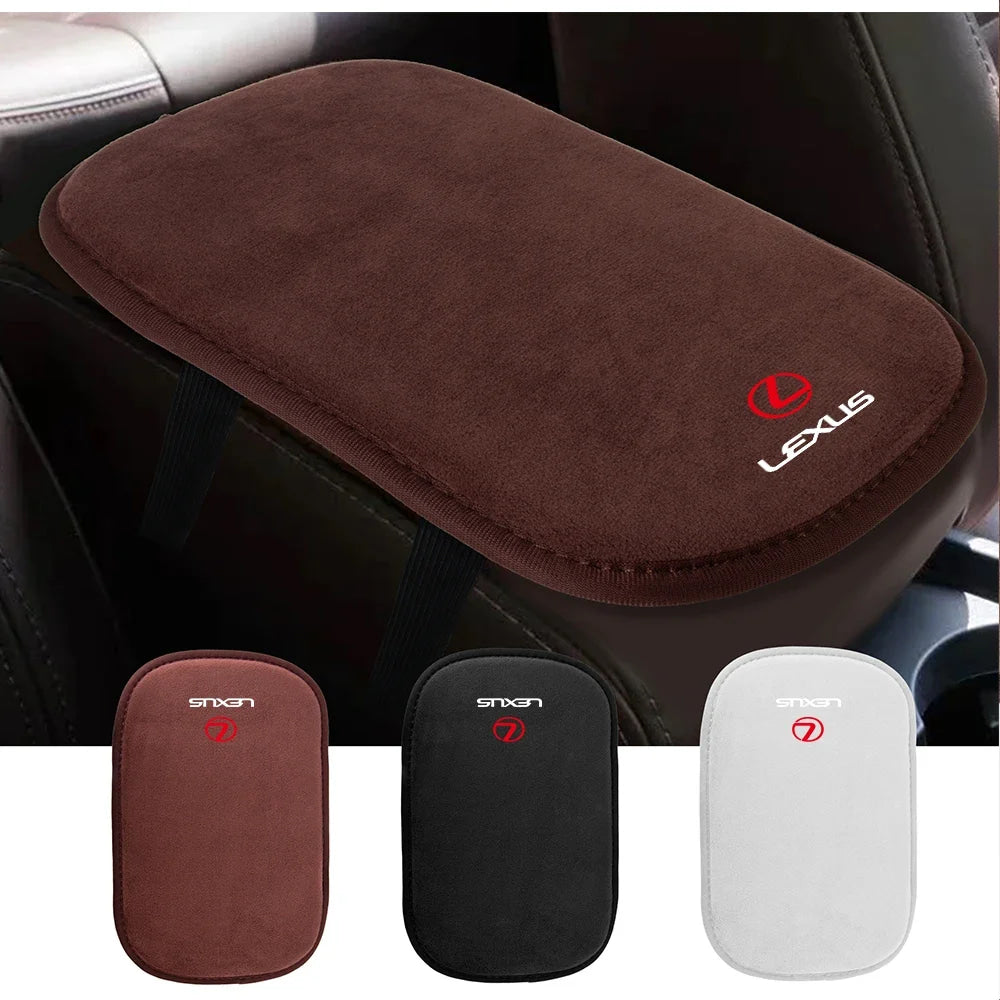 Car Fur Anti-slip Armrest Pad Cover Protective Mat Auto Accessories For Lexus LS LC IS350 ES300h ES300 IS250 IS220d NX350h GS350