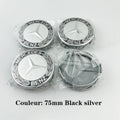 For AMG 4pcs 75MM Car Wheel Center Hub Caps Covers Mercedes Benz A B C S Class AMG GLA CLA GLC W176 W221 W204 W205 accessories