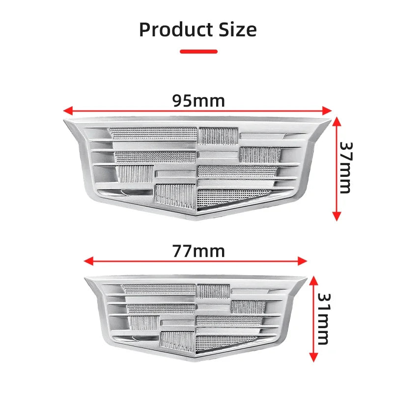 ABS Car Body Stickers Side Decals Emblem for Cadillac CT5 XT5 XT6 Escalade CTS DTS SLS XLR ATS SRX Tiburon Deville Accessories