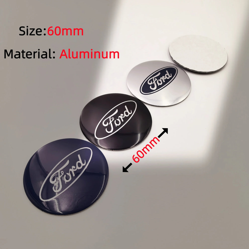 4pcs Car Wheel Center Caps Hubcap Cover 54/56/60/65/68mm For Ford Fiesta Mondeo Fusion Explorer Escape Focus Kuga Rim Cover