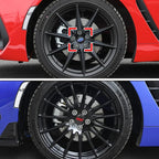 For Subaru STI Forester Impreza Legacy Outback XV BRZ WRX Tribeca ABS 4pcs Car Wheel Stickers 56mm Auto Center Hub Cap Decal