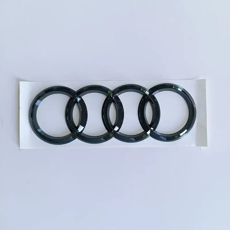 Modified Sticker for Audi RS3 2016 2017 2018 2019 2020 Sline Emblem ABS Glossy Black Silver Car Front Grille Rear Trunk Badge
