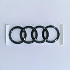 Modified Sticker for Audi RS3 2016 2017 2018 2019 2020 Sline Emblem ABS Glossy Black Silver Car Front Grille Rear Trunk Badge