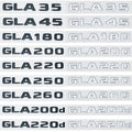 Car Tail Trunk Letters Logo Emblem Badge Sticker For Mercedes Benz GLA Class 4MATIC X156 H247 45 GLA250 GLA200 GLA220d GLA250e