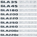 Car Tail Trunk Letters Logo Emblem Badge Sticker For Mercedes Benz GLA Class 4MATIC X156 H247 45 GLA250 GLA200 GLA220d GLA250e