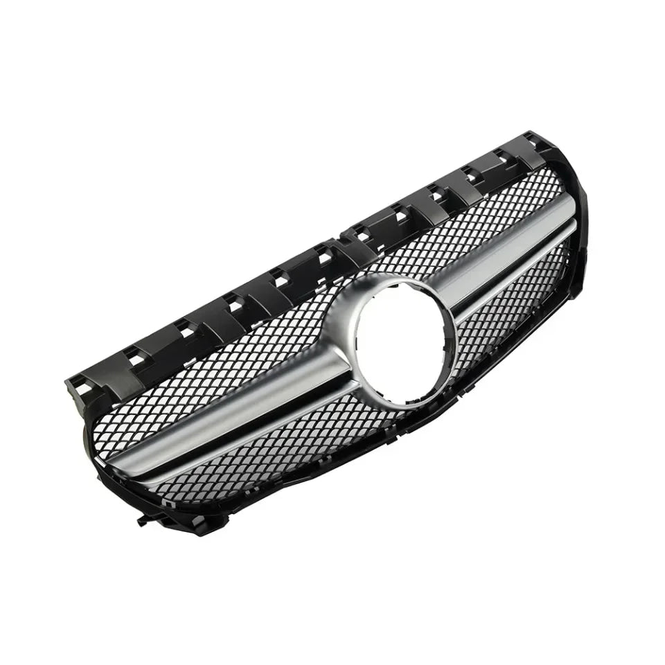 Chrome Silver AMG Style Front Bumper Grille For Mercedes Benz CLA-Class W117 2013-2019 CLA180 CLA200 CLA45 Front Grill Black