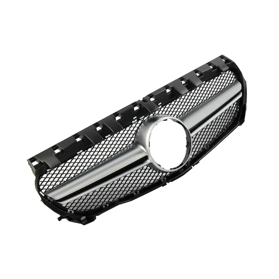 Chrome Silver AMG Style Front Bumper Grille For Mercedes Benz CLA-Class W117 2013-2019 CLA180 CLA200 CLA45 Front Grill Black