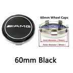 4pcs 56mm 60mm 75mm  68mm3Pin Car Wheel Center Cap Rim Hub Caps Emblem W202 W220 W213 W210 W164 E200 E260 E300 For Mercedes Benz