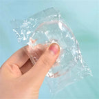 Slow Rise Sensory Toys, Transparent Ice Cube with Floating Sequins, TPR Stress Relief Fidget Toy for Adults & Kids