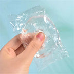 Slow Rise Sensory Toys, Transparent Ice Cube with Floating Sequins, TPR Stress Relief Fidget Toy for Adults & Kids