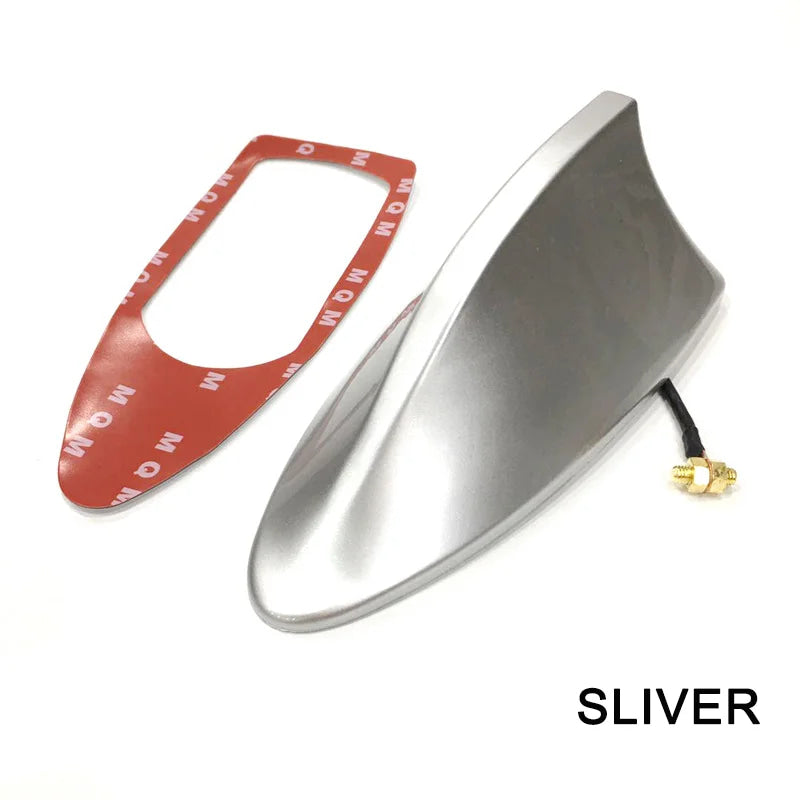 Car Shark Fin Antenna Cover Base Replacement Radio Signal Aerials Roof Exterior Accessories Decoration