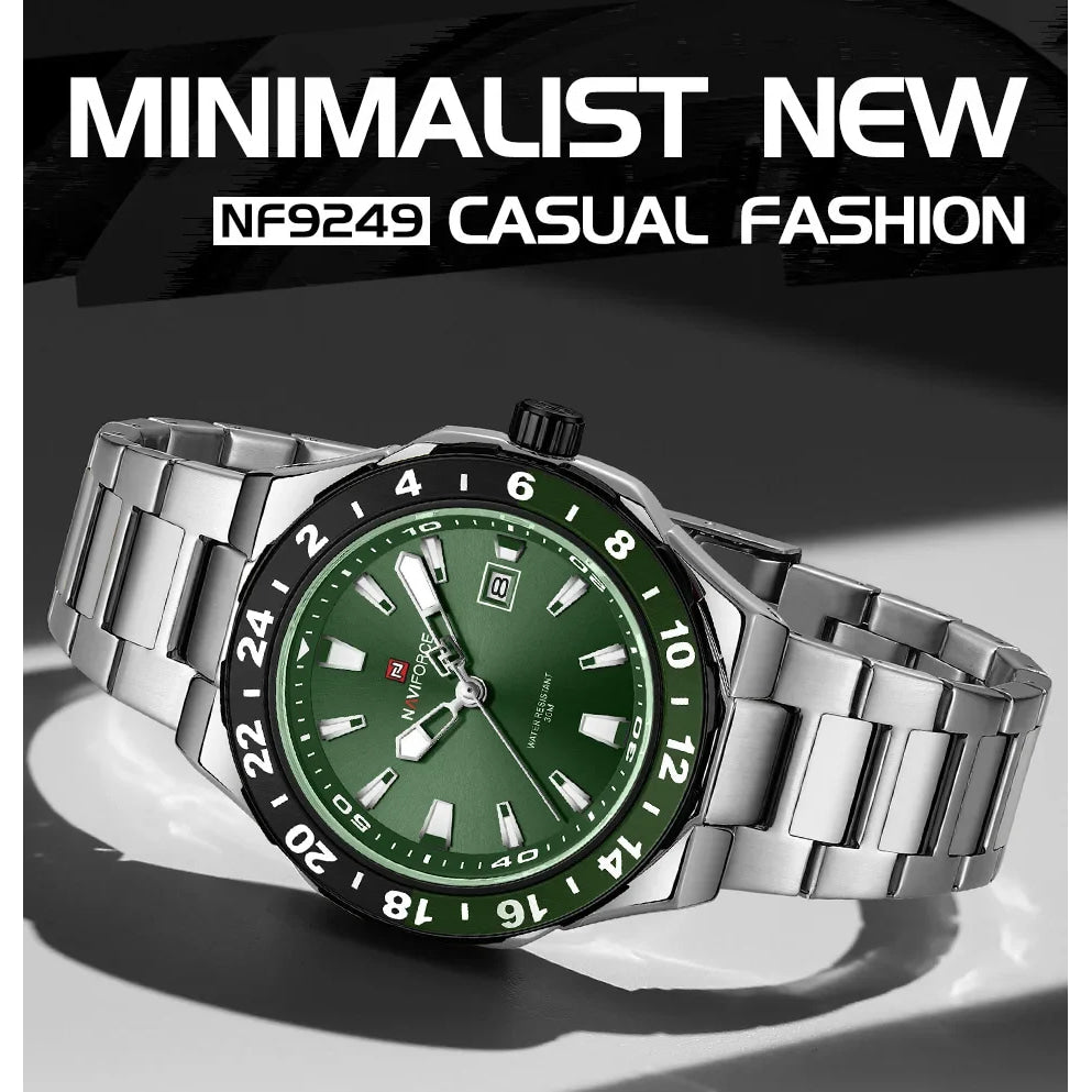 NAVIFORCE Luxury Watch for Men Quartz 3ATM Waterproof Stainless Steel Watches Business Fashion Men's Wristwatch2025