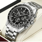 New Men Watch Calendar Business Quartz Watches Mens Top Brand Luxury Sport Waterproof Luminous Stainless Steel Man Wristwatches