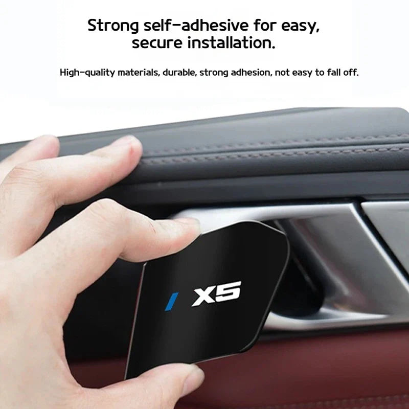 4Pcs Car Inner Door Bowl Guard Stainless Steel For BMW X5 G05 2019-2026 Car Door Handle Protective Trim Exterior Accessories