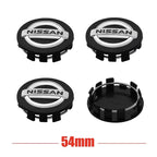 4Pcs 54/60mm Car Wheel Center Hub Caps Cover For Nissan Qashqai Juke Pulsar Sentra Altima Patrol Micra Replacement Accessorie