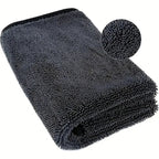 Dark gray car microfiber towel, oversized strong absorbent car wash cloth, high-efficiency cleaning wipe cloth