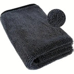 Dark gray car microfiber towel, oversized strong absorbent car wash cloth, high-efficiency cleaning wipe cloth