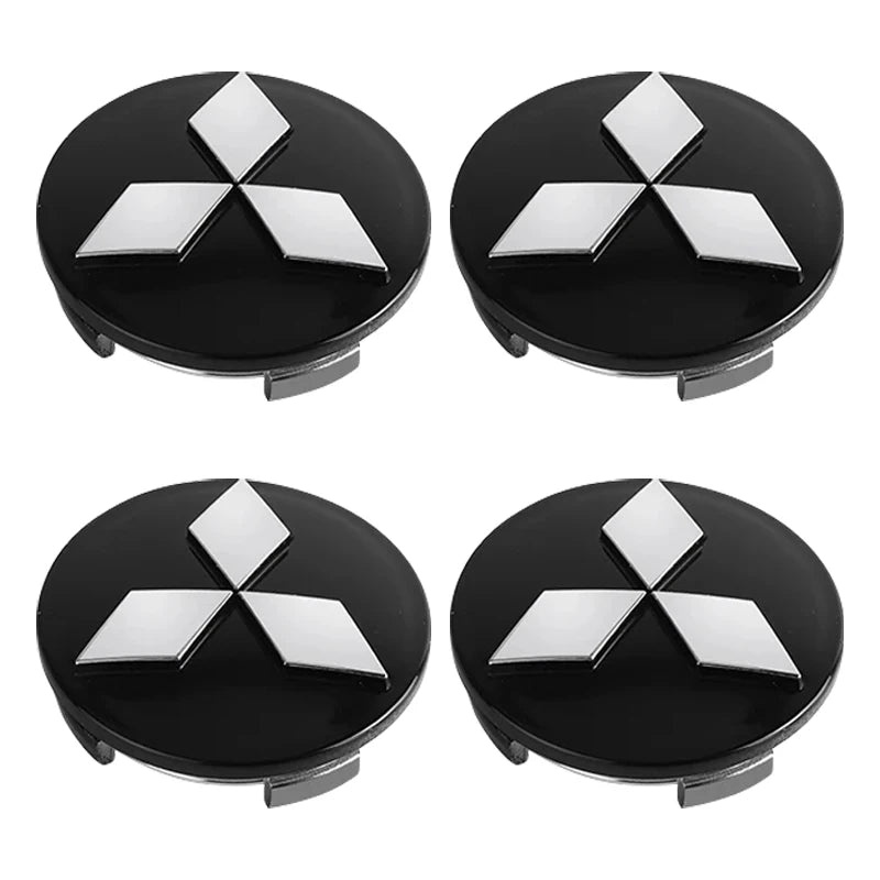 4Pcs Wheel Center Hub Caps Replacement Wheel Hub Emblem for Mitsubishi Outlander Lancer 10 9 ASX RALLIART Eclipse L200 Pajero