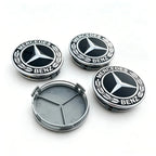 Car Wheel Center Logo Hub Cap 4pcs 75mm For Mercedes Benz AMG W204 C218 A207 C117 CLA CLS E Class W212 S212 X166 W176 W205 W246