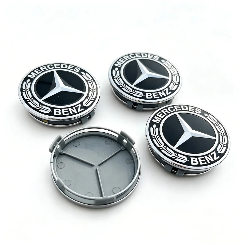 Car Wheel Center Logo Hub Cap 4pcs 75mm For Mercedes Benz AMG W204 C218 A207 C117 CLA CLS E Class W212 S212 X166 W176 W205 W246
