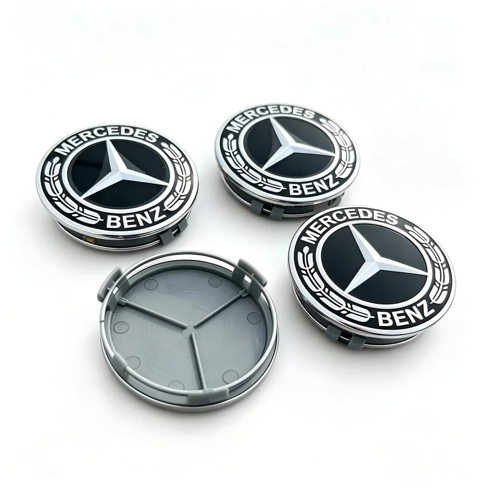 Car Wheel Center Logo Hub Cap 4pcs 75mm For Mercedes Benz AMG W204 C218 A207 C117 CLA CLS E Class W212 S212 X166 W176 W205 W246