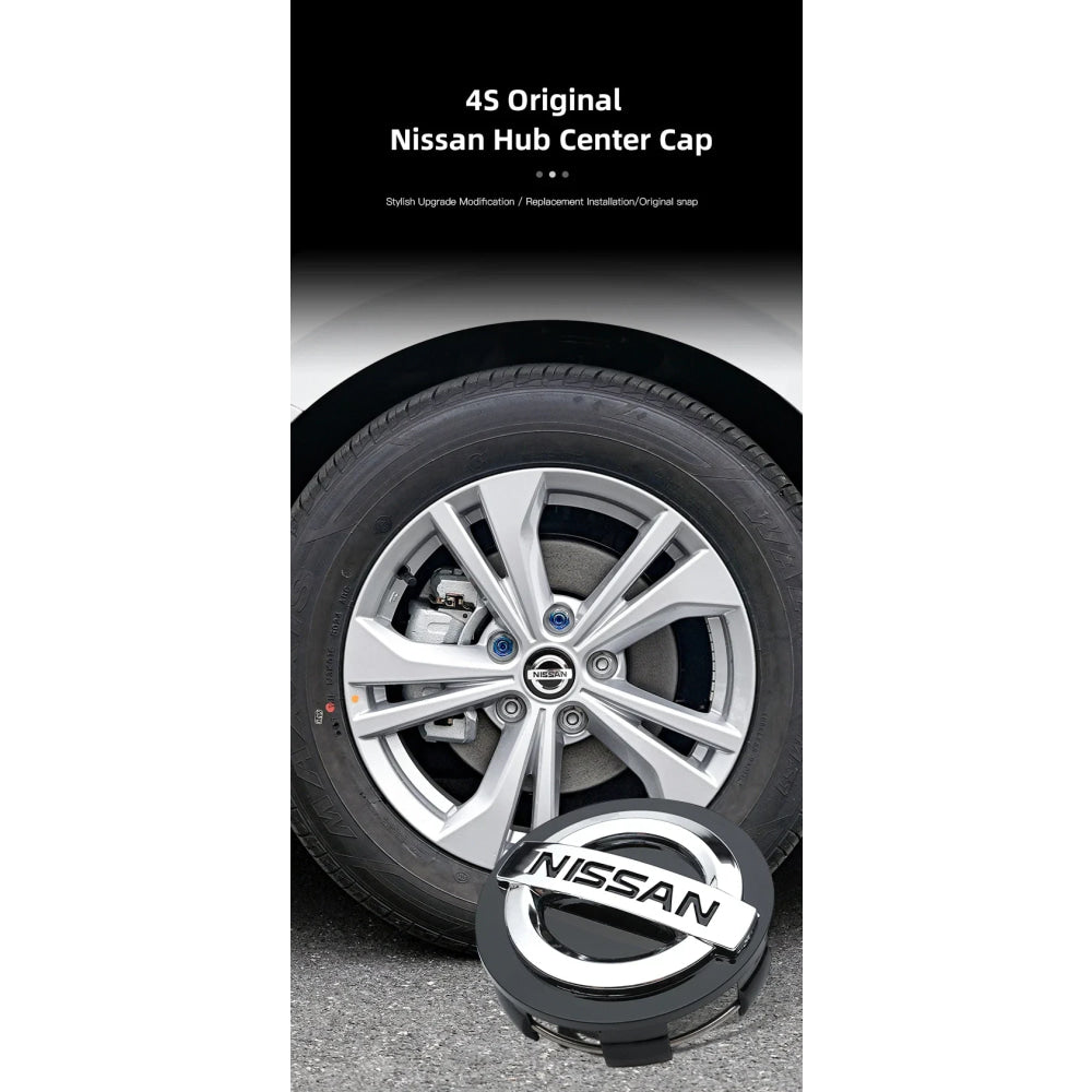4Pcs 54/60mm Car Wheel Center Hub Caps Cover For Nissan Qashqai Juke Pulsar Sentra Altima Patrol Micra Replacement Accessorie