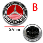 57mm 3D ABS Car Front Engine Hood Bonnet Flat Emblem Badge Universal For Auto Sedan SUV Coupe Exterior Tuning Styling Trim 1PC