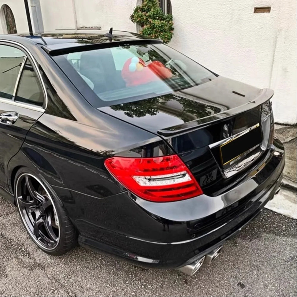 Rear Trunk Spoiler Wing Racing Boot Lip Tail Air For Mercedes Benz C class 4 Door W204 C63 2007-14 C180 C200 C220 C260 C300