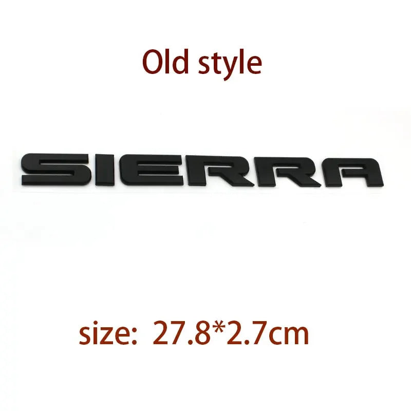 SIERRA new old letter logo car stickers for GMC sierra original rear boot label trunk modified Accessories decoration decals